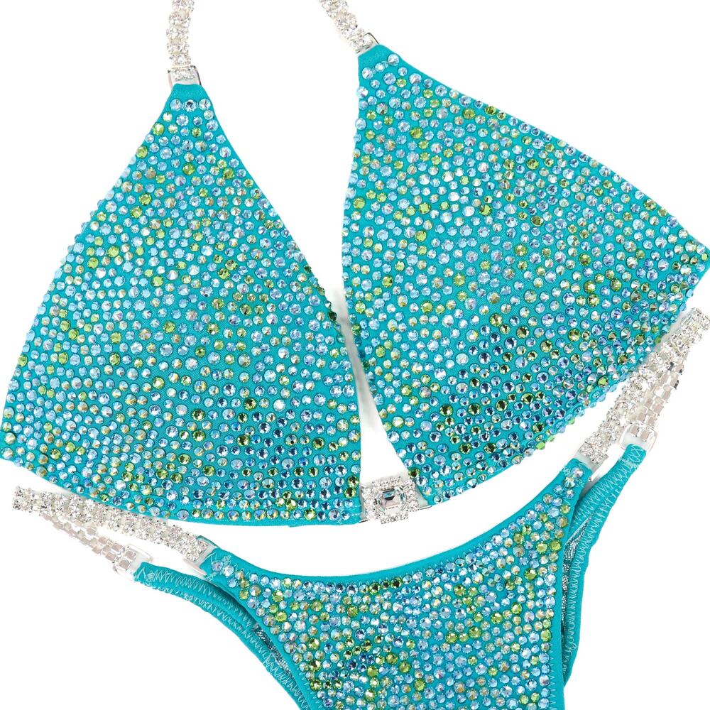 Angel Competition Bikini. Medium Molded/Pro. Aqua